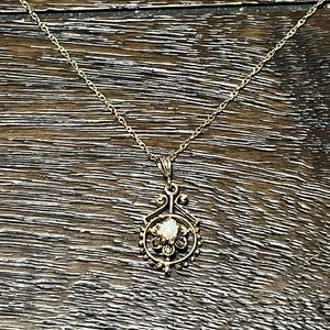 18” Yellow Gold Plated 925 Sterling Silver Necklace.